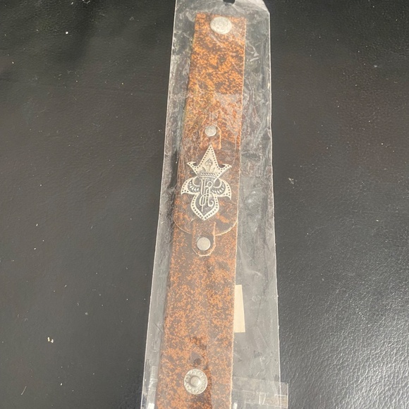 Roar 90s Vintage Leather Bracelet Sz Adjustable - Picture 4 of 11